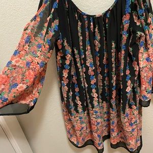 Cold shoulder spring dress